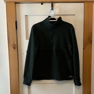 Muttonhead Forest Green Quarter Zip Fleece